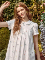 Linen Embroidered Three-Piece Set