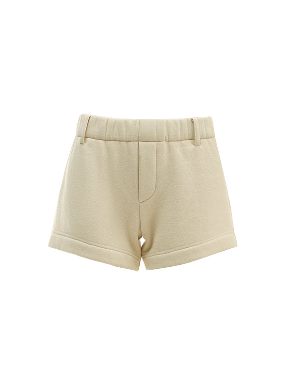 Fleece-Lined Short Sweatpants