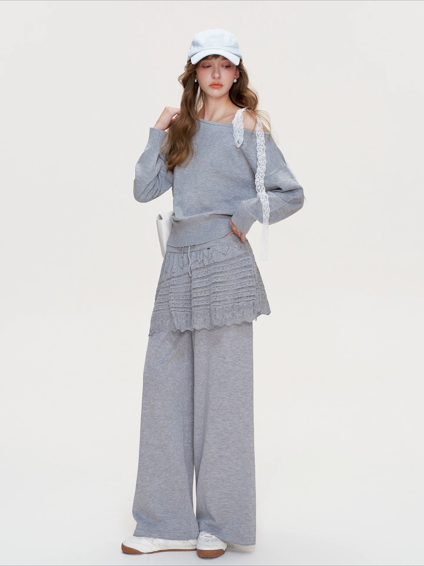 Lace Knit Lounge Set