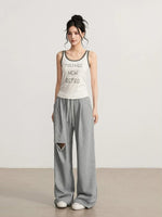 Contrast Letter Tank Top