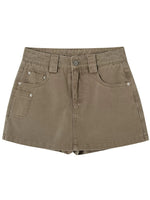 Utility Denim Skort