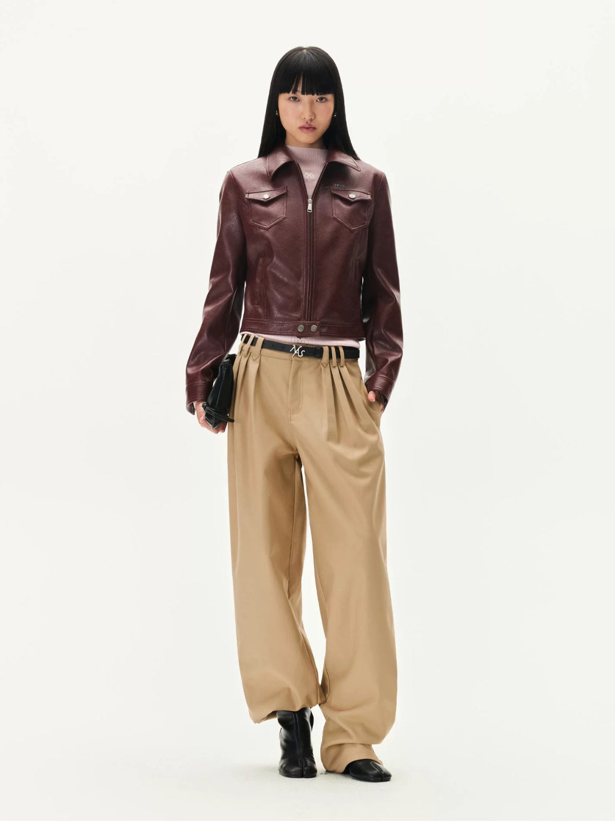Storm Rider Textured Leather Jacket