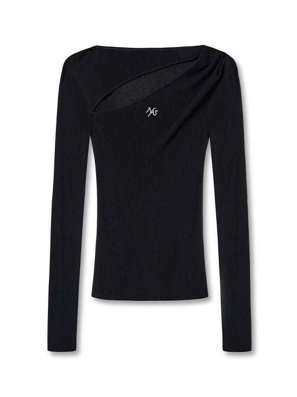 Crescent Knit Blouse