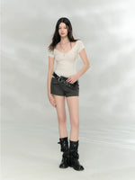Back Tie Knit Top