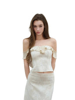 Lace Ruffle Two Piece Set