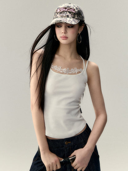 Slim Lace Cropped Camisole
