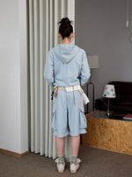 Solid Color Hoodie & Sweatpants Set