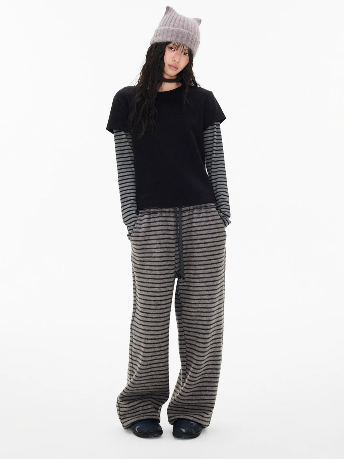 Faux Layered Stripe Tee