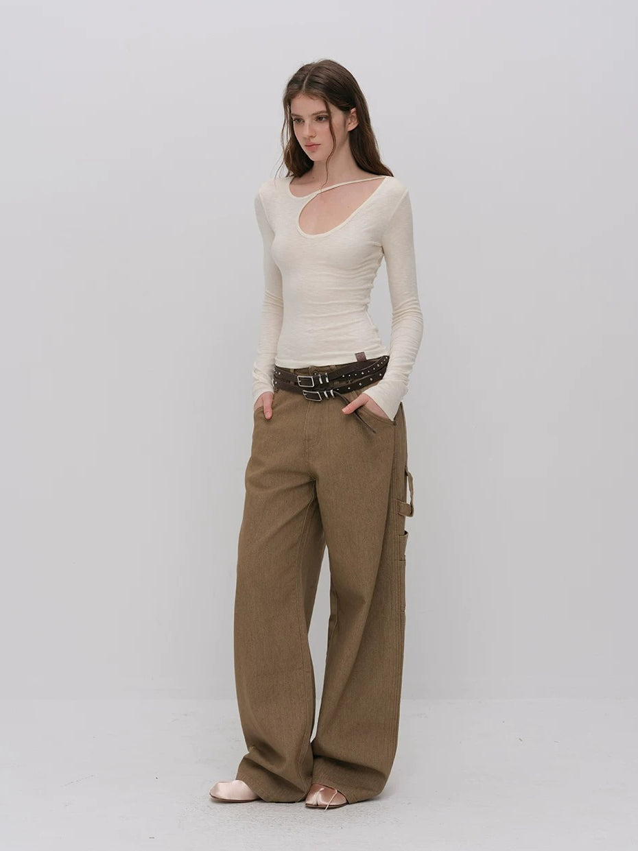 Asymmetric Cutout Top