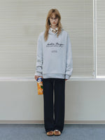 College Embroidered Cotton Hoodie