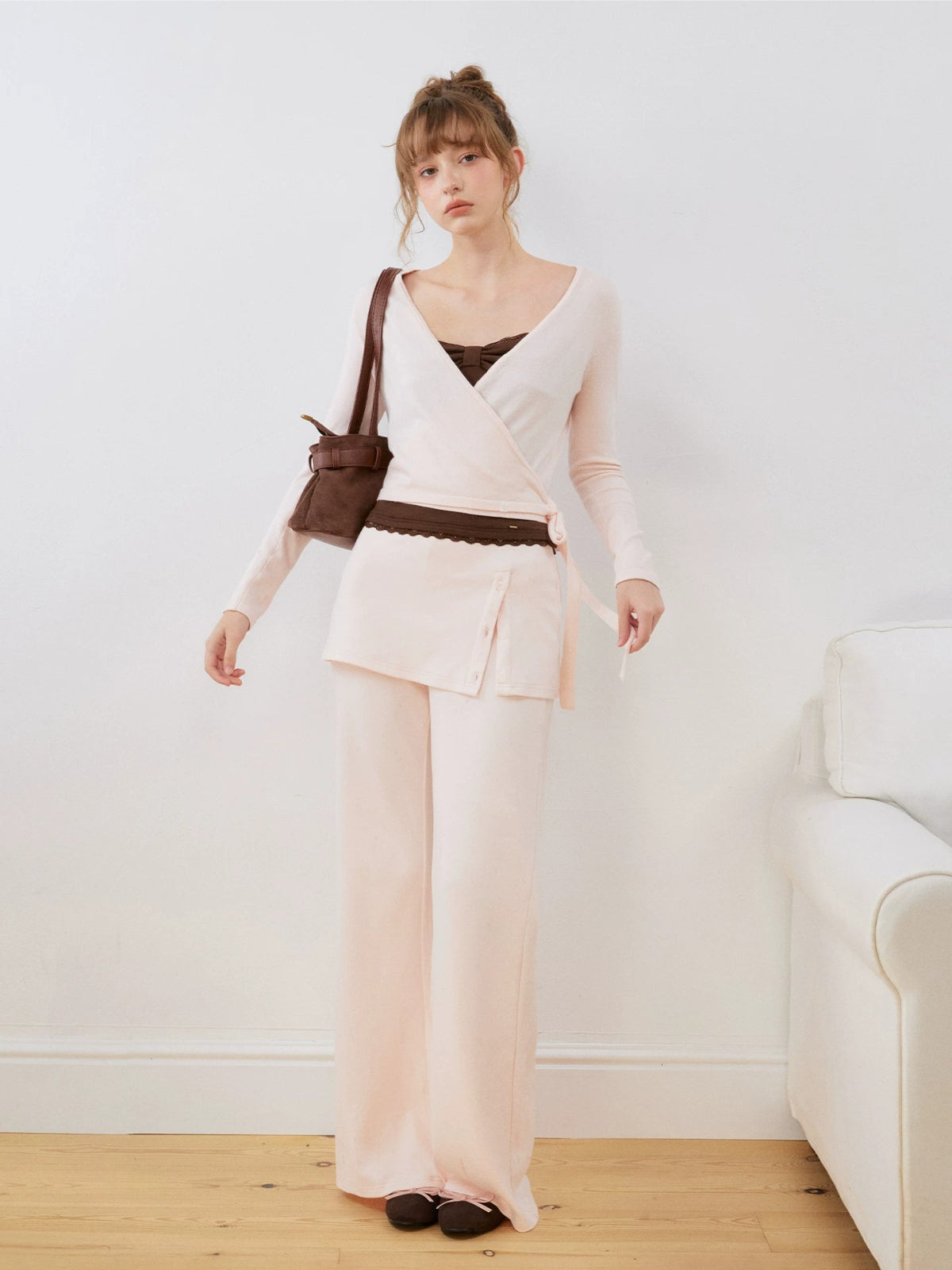 Bow Lace Trim Camisole Top