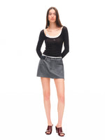 Color-block Two-piece Integrated Strap Layered T-shirt Top