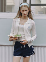 Wool Knit Zip Cardigan