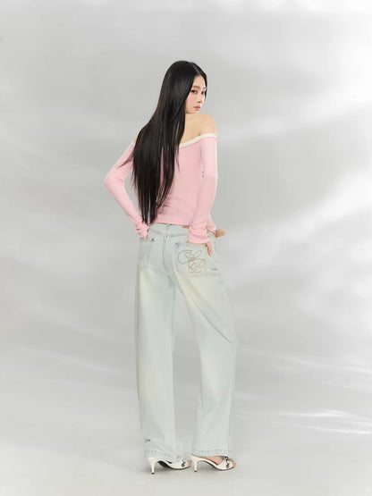 Off-Shoulder Knit Top