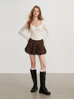 Lace Patchwork Long Sleeve Top