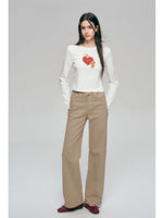Straight Leg Denim Pants