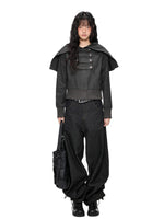 Hooded Double-Breasted Jacket