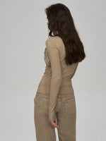 Lyocell Layered Ruched Tee
