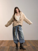 Reversible Eco-Faux Fur Toggle Coat