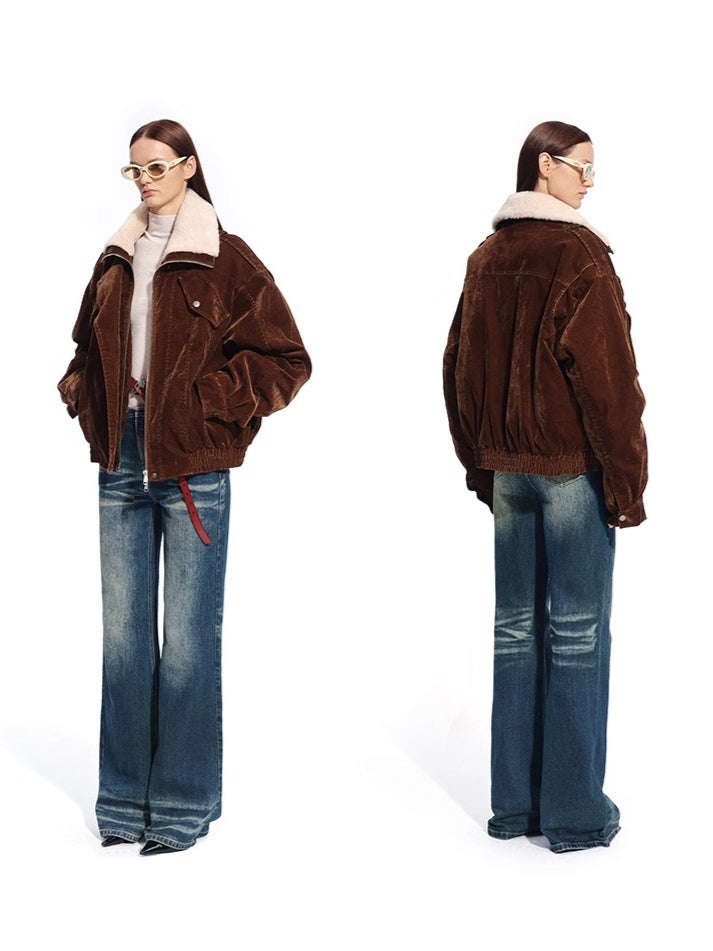 Ross Velvet-Wash Denim Jacket