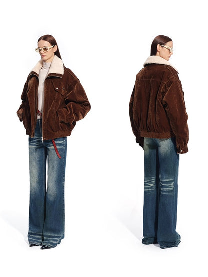 Ross Velvet-Wash Denim Jacket