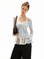 Bow Tie Long Sleeve Top