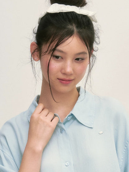 Light Blue Shirt &amp; Shorts Set