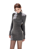 Turtleneck Knit Bodycon Dress