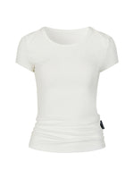 Embroidered Letter Short-Sleeve T-shirt