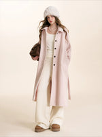 Pink Wool Blend Coat