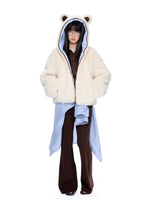 Detachable Hood Sherpa Padded Coat