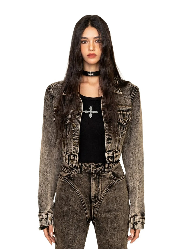 Ancient Myth Mustang short Denim Jacket