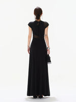 Black Swan Mesh Maxi Dress