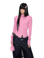 Lightweight Ruched Long Sleeve Top