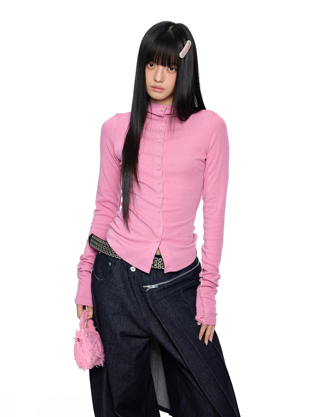 Lightweight Ruched Long Sleeve Top