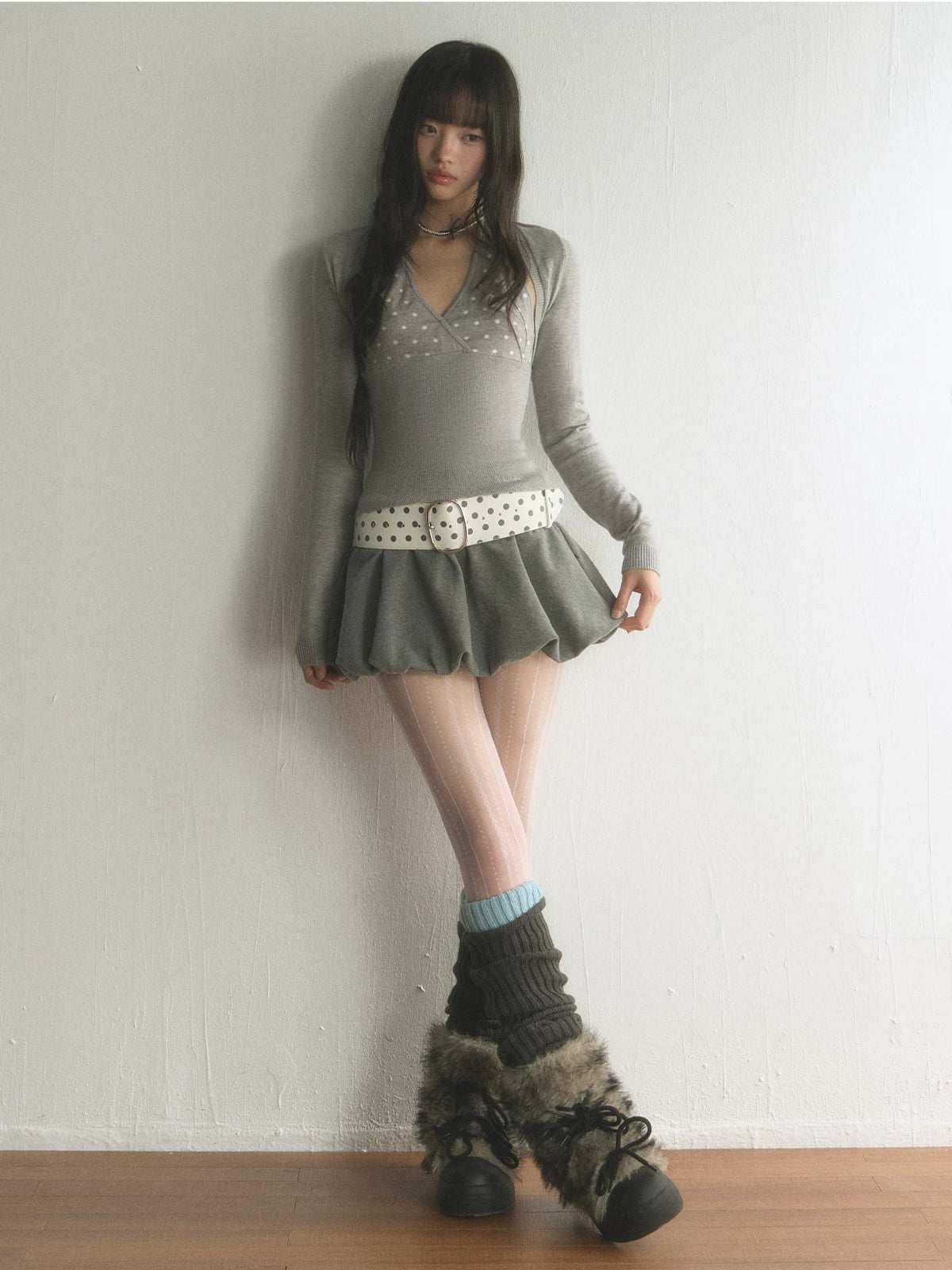 Polka Dot Knit Set