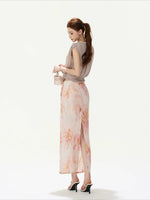 Satin Mermaid Midi Skirt