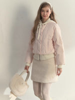 Reindeer Footprints Hooded Down Jacket
