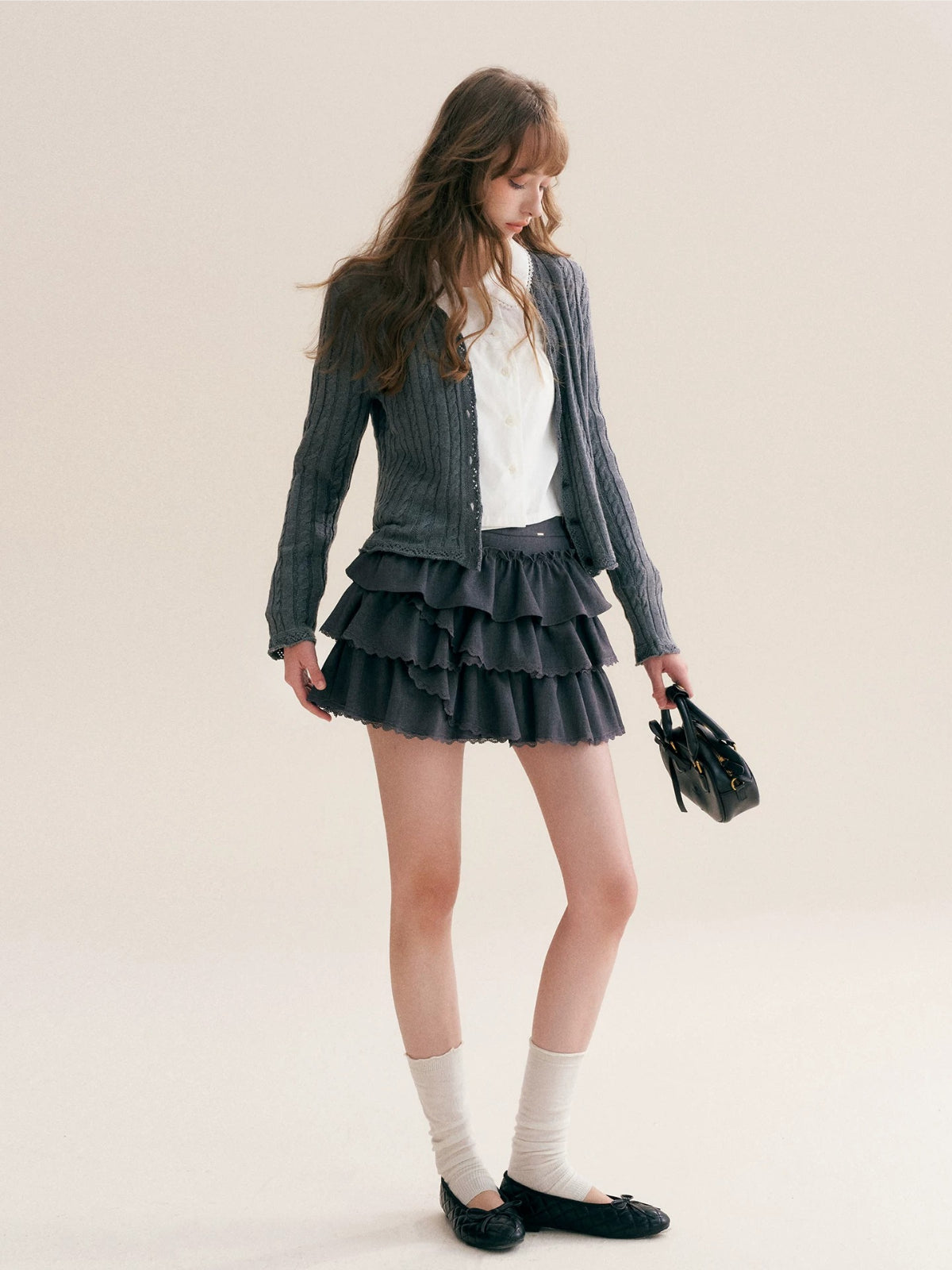 French Ruffle Mini Skirt