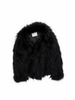 Heavycrafted Racoon Fur Knit Lapel Fur Coat