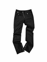 Washed Faux Leather Pants