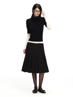 Scarf Sleeve Knit Top