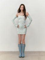 Seaside Series Printed Dress & Cover Up Set