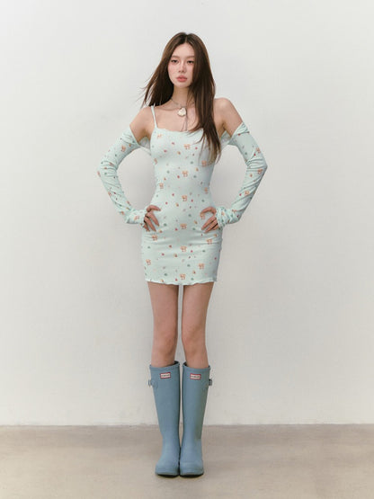 Seaside Series Printed Dress &amp; Cover Up Set