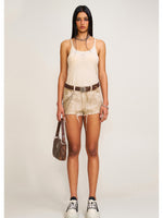 Vintage Chinese Ink Camouflage Sports Camisole