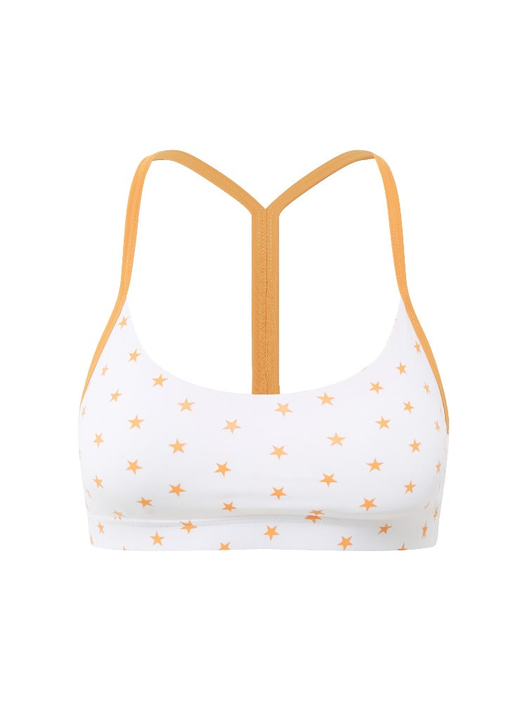 Star Print Sports Bra