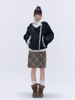 Eco Fur Leopard PU Padded Parka