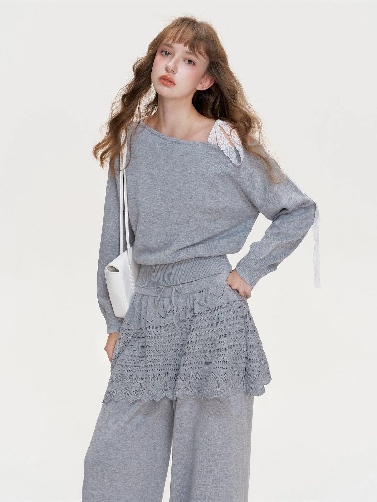 Lace Knit Lounge Set