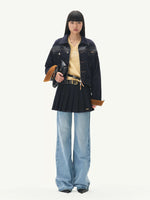 Double Placket Denim Jacket