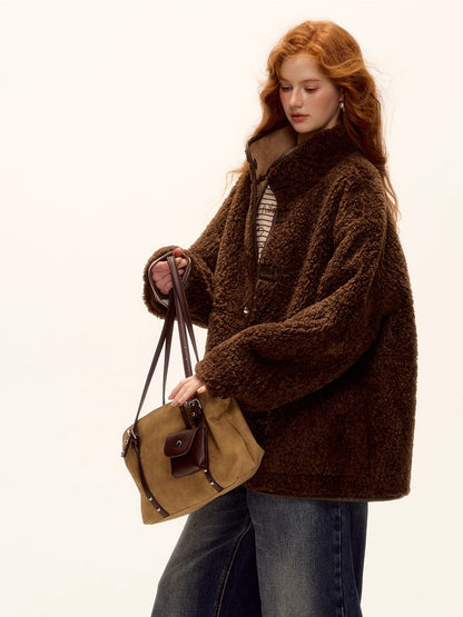 Reversible Suede Shearling Jacket